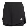 adidas Tréninkové šortky Performance hladké high waist HN1044 černá adidas Tréninkové šortky Performance hladké high waist HN1044 černá