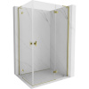 Mexen Mist-H L Duo, 2-krídlový sprchový kút 70 x 115 cm, číre sklo, zlatý lesklý profil, 8A5L-070L-115P-50-00 Mexen Mist-H L Duo, 2-krídlový sprchový kút 70 x 115 cm, číre sklo, zlatý lesklý profil, 8A5L-070L-115P-50-00