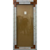 Vedlejší plastové vchodové dveře Soft 2023-18 Zlatý dub/Bílá 100x210cm, Pravé, Dovnitř