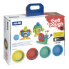 Plastelína MILAN Soft Dough sada 4 farieb + nástroje Plastelína MILAN Soft Dough sada 4 farieb + nástroje