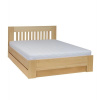 Drewmax LK186 BOX masívna posteľ s úložným priestorom 140 cm, buk Drewmax LK186 BOX masívna posteľ s úložným priestorom 140 cm, buk