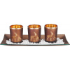Svietnik MagicHome Vianoce, na podnose, na čajové sviečky, medený, 26x12x7 cm Svietnik MagicHome Vianoce, na podnose, na čajové sviečky, medený, 26x12x7 cm