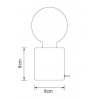 Zámek lampy T23020E D8H8 zlatý, E27, stojící, 60W Zámek lampy T23020E D8H8 zlatý, E27, stojící, 60W