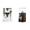 Rancilio Silvia PRO X, white + Eureka Mignon Specialita, WD black, walnut Rancilio Silvia PRO X, white + Eureka Mignon Specialita, WD black, walnut