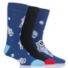 Pánske módne veselé vtipné ponožky WILD feet ASTRONAUT 3 páry Pánske módne veselé vtipné ponožky WILD feet ASTRONAUT 3 páry