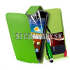 Kožený obal Samsung Galaxy Ace 2 – Flip Card – limetková