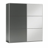 Bývaj s nami SK, GOGO 200 šatníková skriňa so zrkadlom, grafit LTD Bývaj s nami SK, GOGO 200 šatníková skriňa so zrkadlom, grafit LTD