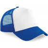 Beechfield | B640, 5 panelová Trucker šiltovka, modrá Royal Bright - biela Beechfield | B640, 5 panelová Trucker šiltovka, modrá Royal Bright - biela