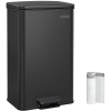 Houseland Odpadkový kôš s vekom Jespra 40 l, čierny Houseland Odpadkový kôš s vekom Jespra 40 l, čierny