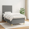 Box spring postel s matrací tmavě šedá 80 x 200 cm textil Šedá 3142370 Box spring postel s matrací tmavě šedá 80 x 200 cm textil Šedá 3142370