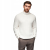 Ombre sveter OM-SWTN-0162 biely rolák, veľkosť L Ombre sveter OM-SWTN-0162 biely rolák, veľkosť L