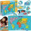 Teddies Magnetická hra Mapa světa 145ks v krabici 37 5x29 5x6 5cm Teddies Magnetická hra Mapa světa 145ks v krabici 37 5x29 5x6 5cm