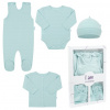 4-dielna dojčenská súpravička do pôrodnice New Baby I AM modrá 56 (0-3m) 4-dielna dojčenská súpravička do pôrodnice New Baby I AM modrá 56 (0-3m)