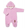 Baby Nellys Dvojvrstvový velúrový overal s kapucňou New Bunny, ružový, veľ. 80 Baby Nellys Baby Nellys Dvojvrstvový velúrový overal s kapucňou New Bunny, ružový, veľ. 80 Baby Nellys