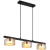 Globo Lighting Higgins závesné svietidlo 3x6 W čierna-jantárová 16055-3HG Globo Lighting Higgins závesné svietidlo 3x6 W čierna-jantárová 16055-3HG