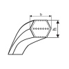 Klinový remeň obojstranný HBB 2920 Lw BB 112 Klinový remeň obojstranný HBB 2920 Lw BB 112