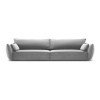 Svetlosivá zamatová pohovka 248 cm Vanda – Mazzini Sofas Svetlosivá zamatová pohovka 248 cm Vanda – Mazzini Sofas