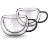 LAMART Pohár LT9114 Vaso cappuccino Black 2 x 270 ml LAMART Pohár LT9114 Vaso cappuccino Black 2 x 270 ml