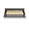 Digitus Desktop CAT 6 Patch Panel, stíněný Class E, 8-port RJ45, 8P8C, LSA, černý, 482x44x109 Digitus Desktop CAT 6 Patch Panel, stíněný Class E, 8-port RJ45, 8P8C, LSA, černý, 482x44x109