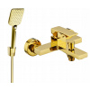 Vaňová a sprchová batéria jednopáková nástenná Mexen UNO zlatá Vaňová a sprchová batéria jednopáková nástenná Mexen UNO zlatá