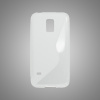 Puzdro gumené Samsung G800 Galaxy S5 mini transparentné Puzdro gumené Samsung G800 Galaxy S5 mini transparentné