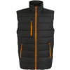 REGATTA PROFESSIONAL NAVIGATE TRA 892 / Pánska polstrovaná thermo vesta - black/orange pop XL REGATTA PROFESSIONAL NAVIGATE TRA 892 / Pánska polstrovaná thermo vesta - black/orange pop XL