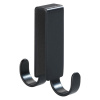 Čierny dvojstranný závesný háčik na sprchové dvere Wenko Vieste Čierny dvojstranný závesný háčik na sprchové dvere Wenko Vieste