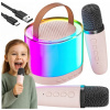BEZDRÔTOVÝ MIKROFÓN S REPRODUKTOROM RGB ZESTAW DO KARAOKE BLUETOOTH 2 MIKROFÓNY BEZDRÔTOVÝ MIKROFÓN S REPRODUKTOROM RGB ZESTAW DO KARAOKE BLUETOOTH 2 MIKROFÓNY