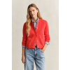 SVETER GANT COTTON KNIT JACKET PERFECT RED SVETER GANT COTTON KNIT JACKET PERFECT RED