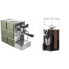 Stone Espresso Mine Green + Eureka Mignon Specialita, WD black, walnut Stone Espresso Mine Green + Eureka Mignon Specialita, WD black, walnut