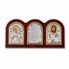 Strieborná ikona triptych Ježiš a Sedemstrelná Panna Mária Strieborná ikona triptych Ježiš a Sedemstrelná Panna Mária
