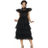 Dámsky kostým Wednesday Addams, čierne šaty M Dámsky kostým Wednesday Addams, čierne šaty M