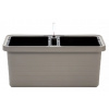Plastia truhlík samozavlažovací Berberis Duo - taupe 80 cm Plastia truhlík samozavlažovací Berberis Duo - taupe 80 cm