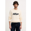 Bavlnený sveter Tommy Hilfiger MW0MW41647 béžová XL Bavlnený sveter Tommy Hilfiger MW0MW41647 béžová XL
