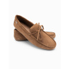 Ombre Men's moccasin leather shoes with thong and driver sole - brown hnedá 43-46 Ombre 5902228948353 Ombre Men's moccasin leather shoes with thong and driver sole - brown hnedá 43-46 Ombre 5902228948353