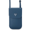 Guess PU Grained Triangle Logo Taška na Telefon Blue Guess PU Grained Triangle Logo Taška na Telefon Blue