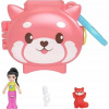 Mattel Polly Pocket Pocketkový medailonek panda červená Mattel Polly Pocket Pocketkový medailonek panda červená