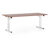 Dřevotrust Skladací stôl 200 x 80 cm, orech Dřevotrust Skladací stôl 200 x 80 cm, orech
