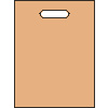 Igelitové tašky s rozmerom 350 x 500 mm, béžovej Igelitové tašky s rozmerom 350 x 500 mm, béžovej