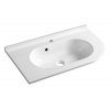 Sapho PULSE liaty mramor umývadlo 75x45cm, ľavé, biele BM752 Sapho PULSE liaty mramor umývadlo 75x45cm, ľavé, biele BM752