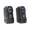 White Shark 2.0 FLOW speakers, RGB, black (FLOW) White Shark 2.0 FLOW speakers, RGB, black (FLOW)