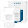 Sklenená filtračná kanvica Wessper D2 BOROSILICATE 3l biela + filter Sklenená filtračná kanvica Wessper D2 BOROSILICATE 3l biela + filter