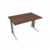 Hobis Pracovný stôl Flex, 120x75,5x80 cm, orech/kov Hobis Pracovný stôl Flex, 120x75,5x80 cm, orech/kov