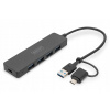Digitus DA-70235 4-portový USB rozbočovač Digitus DA-70235 4-portový USB rozbočovač