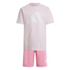 adidas Essentials Tee Set Infants Clear Pnk/White 3-4 Years adidas Essentials Tee Set Infants Clear Pnk/White 3-4 Years