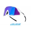 Force GRIP biele cyklistické okuliare - modré revo sklá + šatka Force Force GRIP biele cyklistické okuliare - modré revo sklá + šatka Force