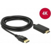 Delock Displayport 1.2 samec > High Speed HDMI-A samec pasivní 4K 3m černý 85318 Delock Displayport 1.2 samec > High Speed HDMI-A samec pasivní 4K 3m černý 85318