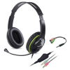 Genius HS-400A Headset, herní, drátový, náhlavní, mikrofon, ovládání hlasitosti, 2× 3,5mm jack, redukce na 1× 3,5mm, černo-zelená 31710031400 Genius HS-400A Headset, herní, drátový, náhlavní, mikrofon, ovládání hlasitosti, 2× 3,5mm jack, redukce na 1× 3,5mm, černo-zelená 31710031400