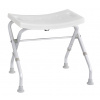 Kúpeľňová stolička, sklopná, biela Kúpeľňová stolička, sklopná, biela