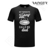 Pánske tričko RANGER® - motív Rybárčenie 04 L Biela Pánske tričko RANGER® - motív Rybárčenie 04 L Biela